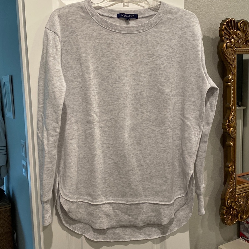 Ocean Drive Round Hem Crewneck Sweatshirt